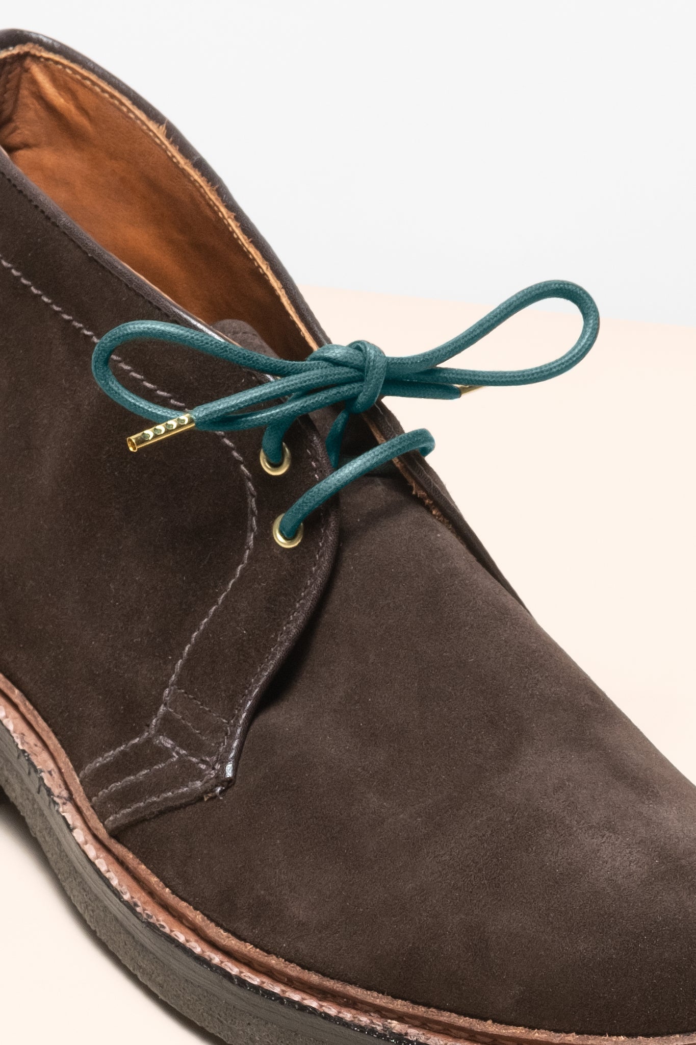 Vert Pin - 4mm lacets cirés ronds pour bottes et chaussures en 100% coton biologique - Senkels