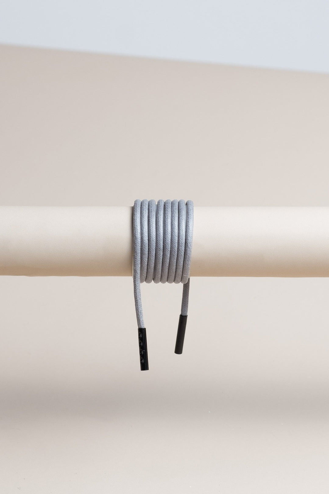 Grey round waxed shoelaces - Senkels