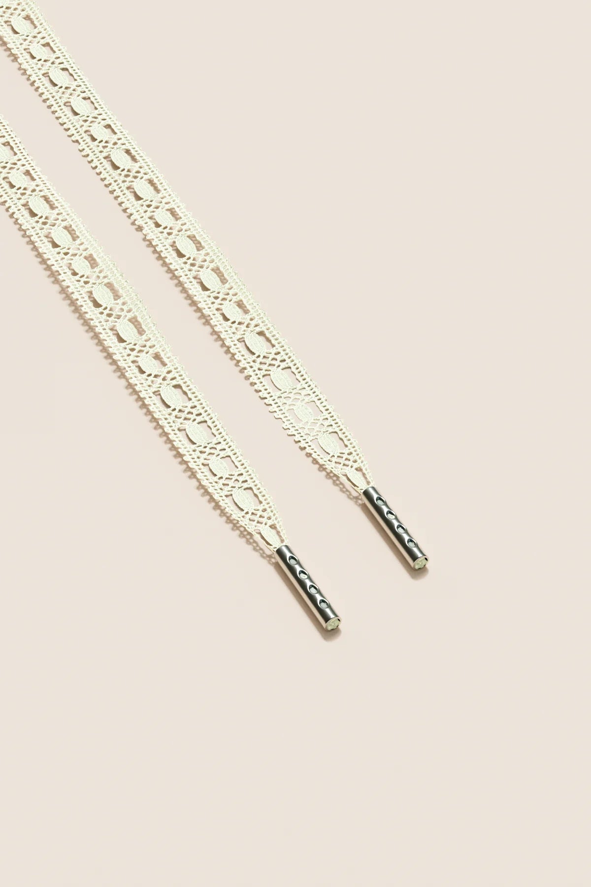 Senkels Chardonnay Crochet Shoelaces with Nickel Aglets