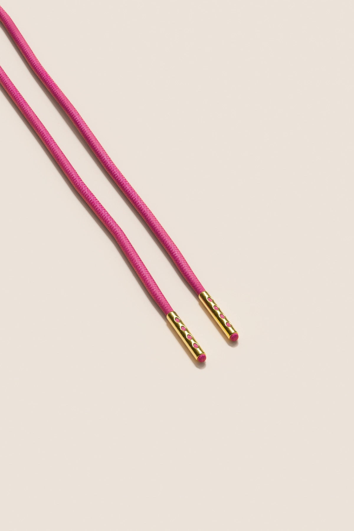 Senkels Hibiscus 2.5mm Round Waxed Shoelaces with Gold Aglets