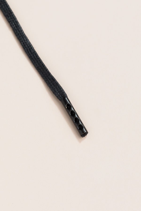 Black - Round Waxed Shoelaces | Senkels
