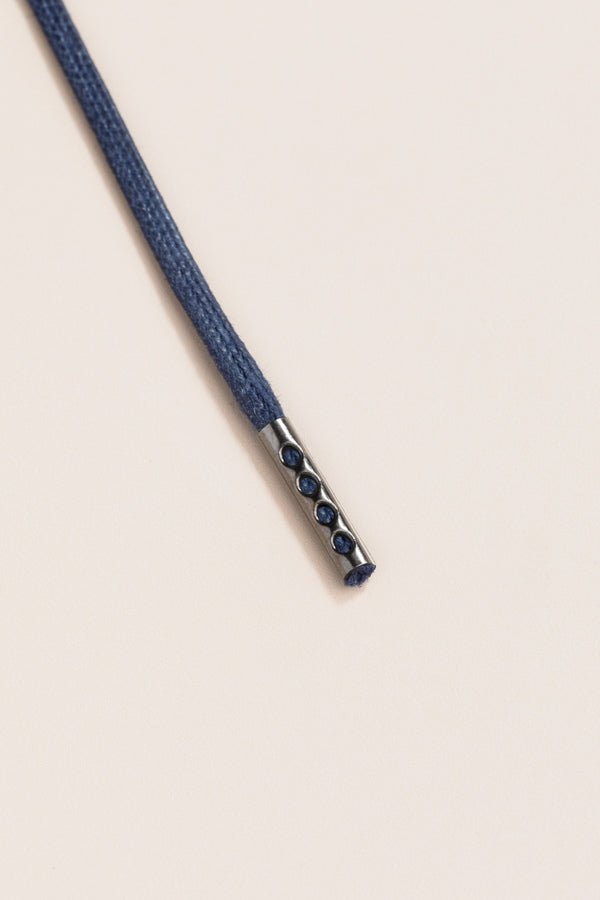 Dark Blue - Round Waxed Shoelaces | Senkels