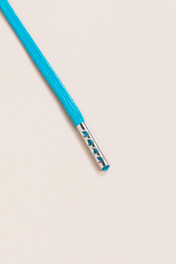 Petrol Blue - 3mm Flat Waxed Shoelaces