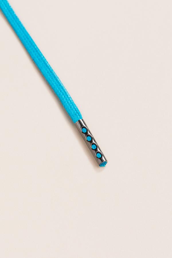 Petrol Blue - 3mm Flat Waxed Shoelaces