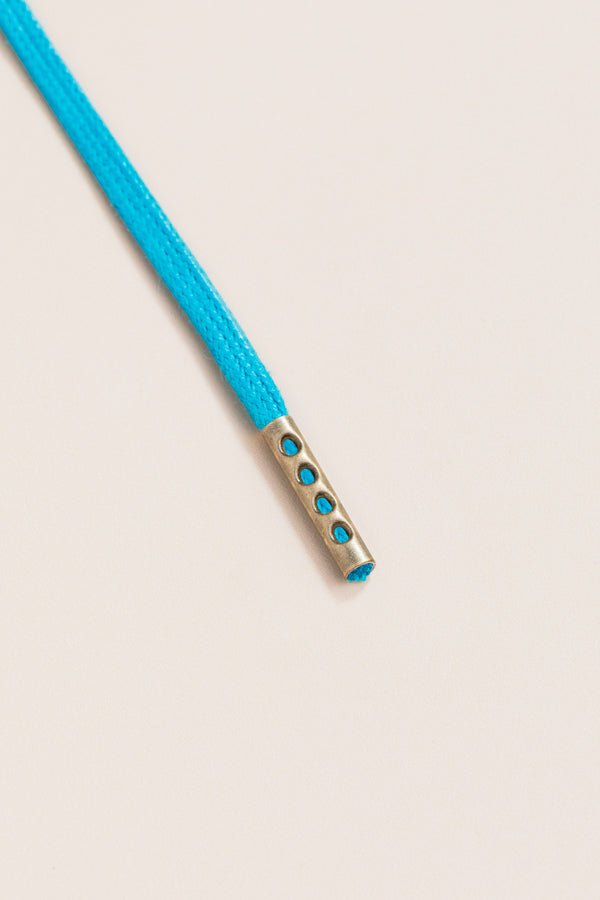 Petrol Blue - Round Waxed Shoelaces | Senkels