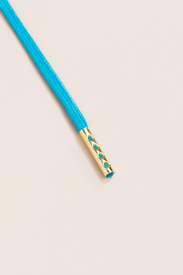 Petrol Blue - Round Waxed Shoelaces | Senkels