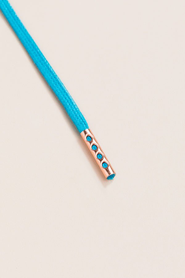 Petrol Blue - Round Waxed Shoelaces | Senkels
