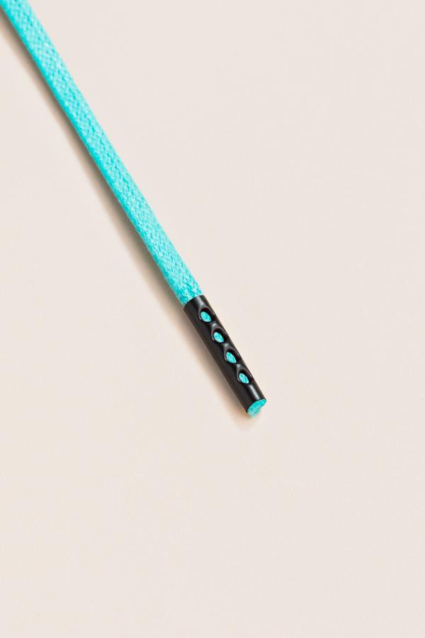 Turquoise - 3mm Flat Waxed Shoelaces