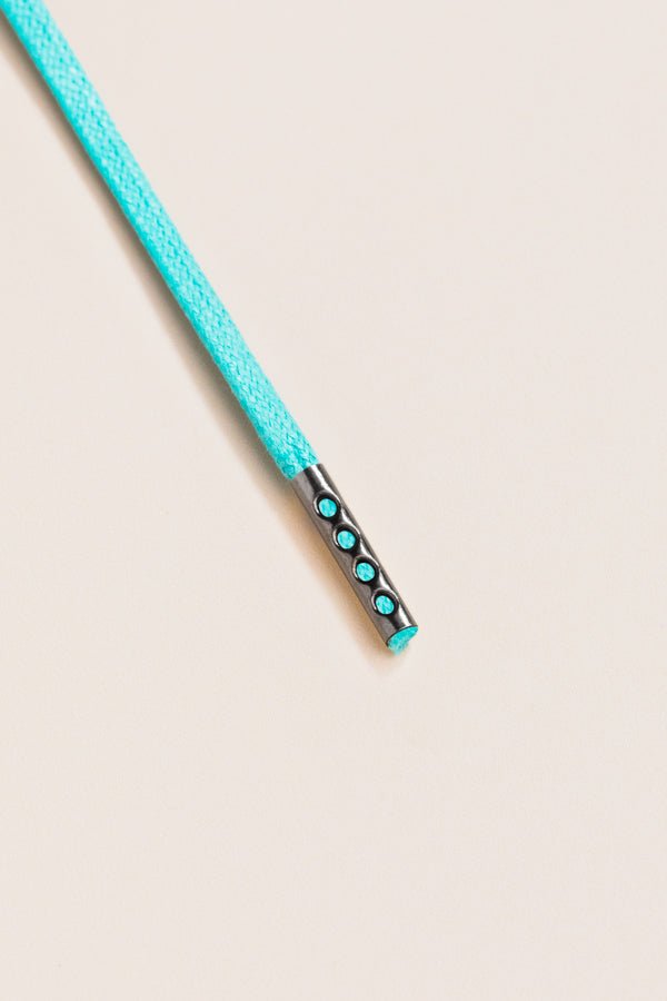 Turquoise - Round Waxed Shoelaces | Senkels